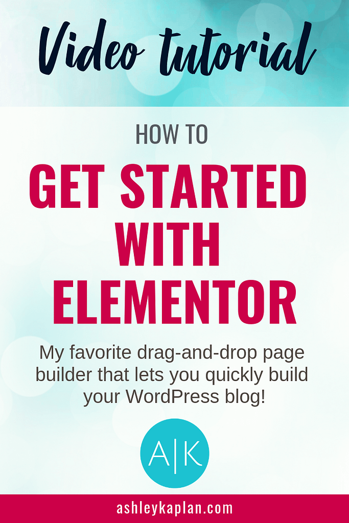 Elementor: my favorite WordPress tool! Elementor is a drag-and-drop page builder plugin that you can use to quickly and easily create beautiful, customized WordPress websites. In this post, I share a video tutorial explaining how to get started with Elementor. Are you ready? Come on!