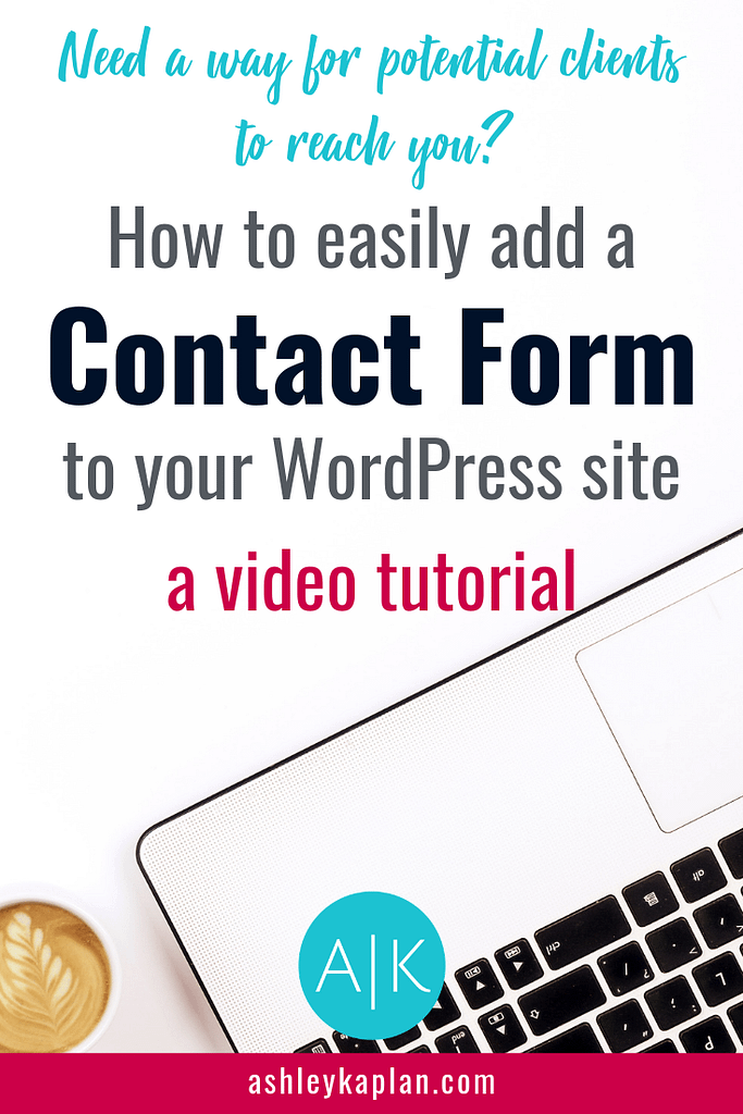 What good is your super awesome website if your potential clients have no way of contacting you?! Not to fear--I’ll show you how to easily add a form to your WordPress website. This gives your site visitors a way to contact you without compromising your contact information, since adding your email address directly to your website opens up the door for spammers to get you. Let’s avoid that! Watch this tutorial now and have a great-looking contact form added to your site in no time.