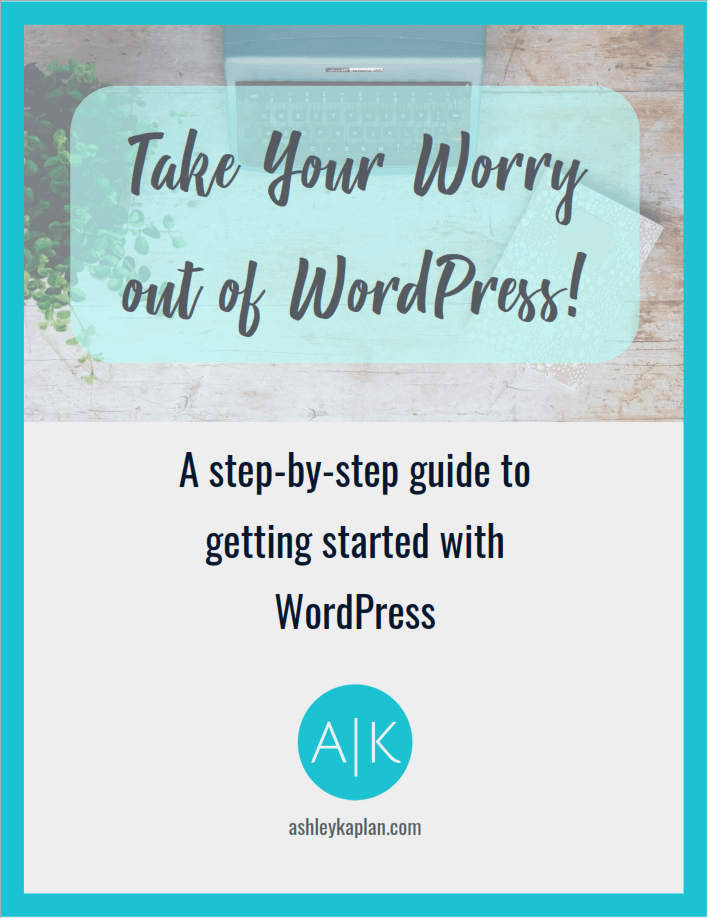 Tired of trying to figure out how to start your blog? Download this FREE step-by-step guide to getting started with WordPress, and have your website up and running today!