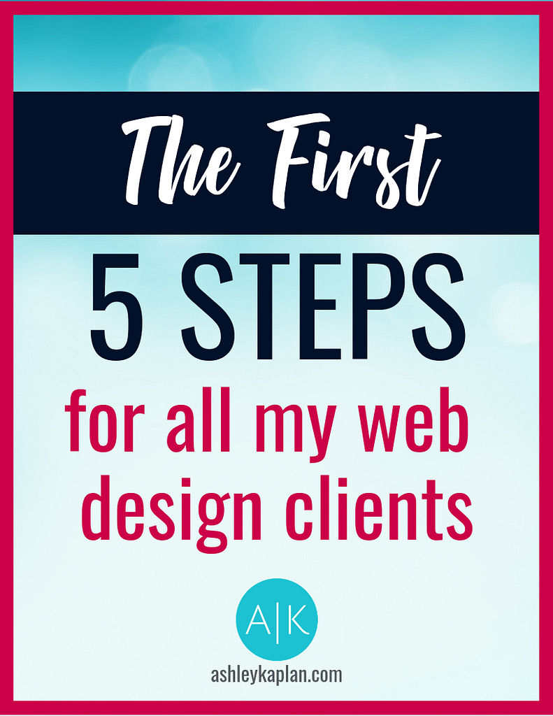 Identify a cohesive look for your brand and learn my top method of driving traffic to my blog and onto my website! You can do it just by following the first 5 steps for all my web design clients.